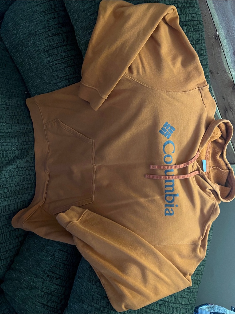 Columbia Hoodie with Charcoal Gray Logo